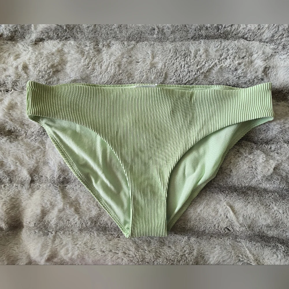 NWT Roxy‎ Womens Love The Comber Bikini Bottoms In Seacrest Ribbed Size XL